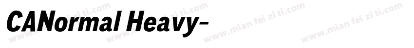 CANormal Heavy字体转换